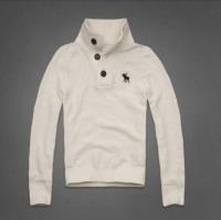 heren abercrombie and fitch truien half-knop henley tee wit Prijs Laag yf8yf389